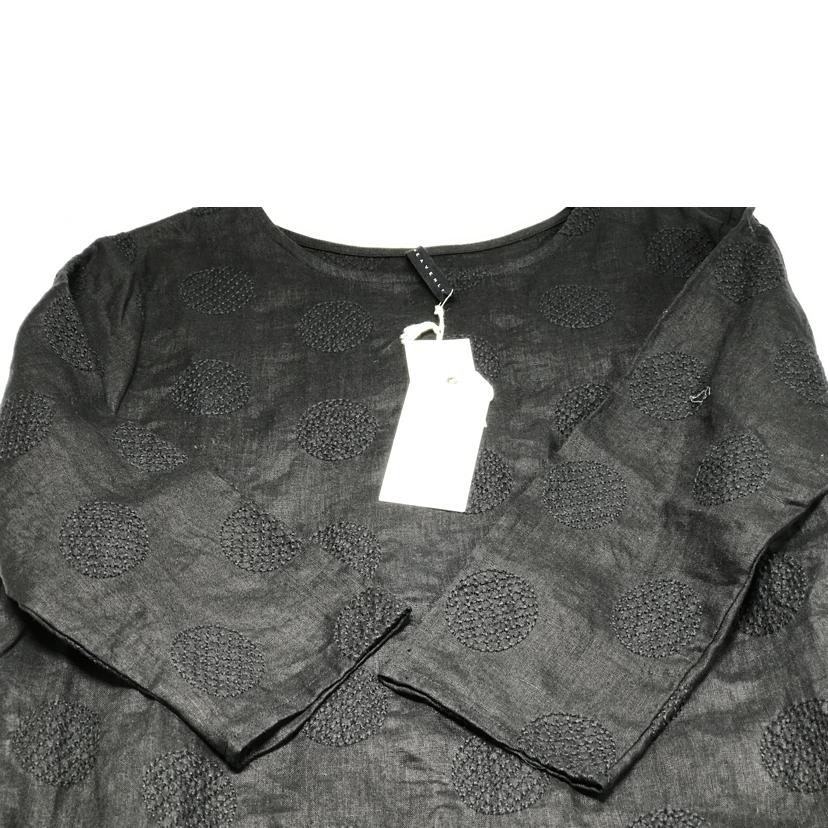 HEAVENLY ヘブンリー/刺繍ドットリネンバックタックワンピース/黒/747206//SAランク/51