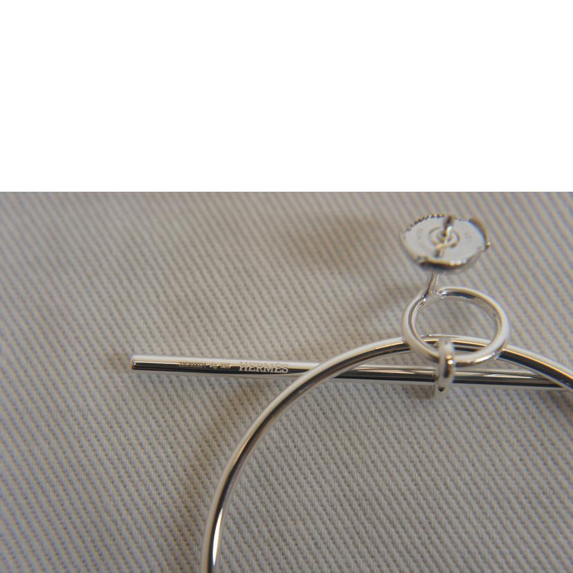 HERMES エルメス/925シルバーSVループピアスMM//☆1979VI/SAランク/92