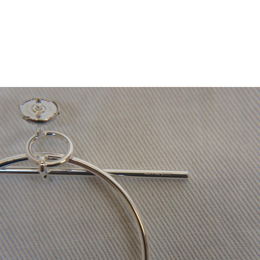 HERMES エルメス/925シルバーSVループピアスMM//☆1979VI/SAランク/92