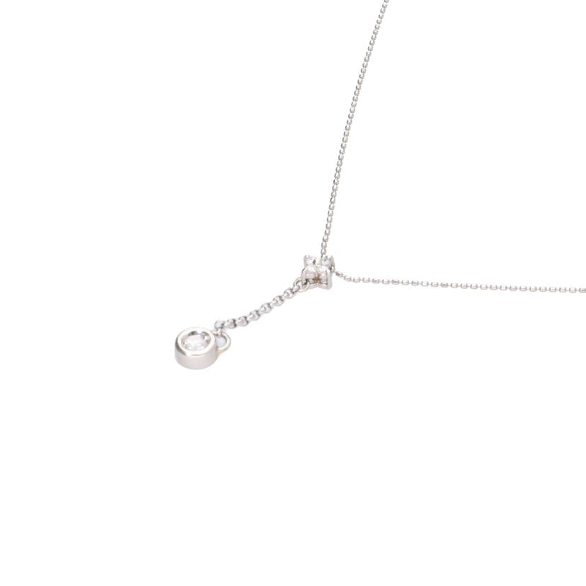 / Pt900/850ダイヤネックレス 0.16ct//Aランク/75