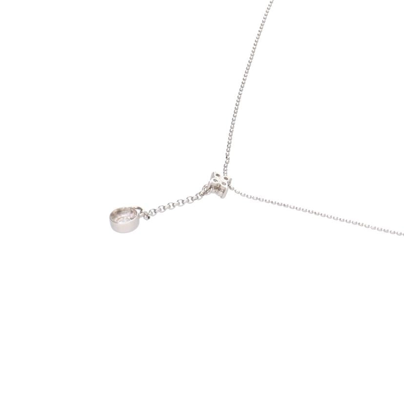 / Pt900/850ダイヤネックレス 0.16ct//Aランク/75