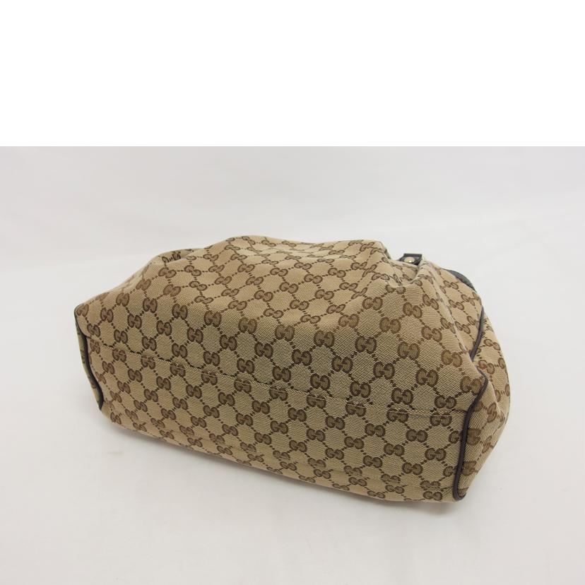 GUCCI グッチ GGキャンバス ハンドバッグ/スーキートートバッグ/ベージュ×ブラウン/211944FAFXG//213***/ABランク/04
