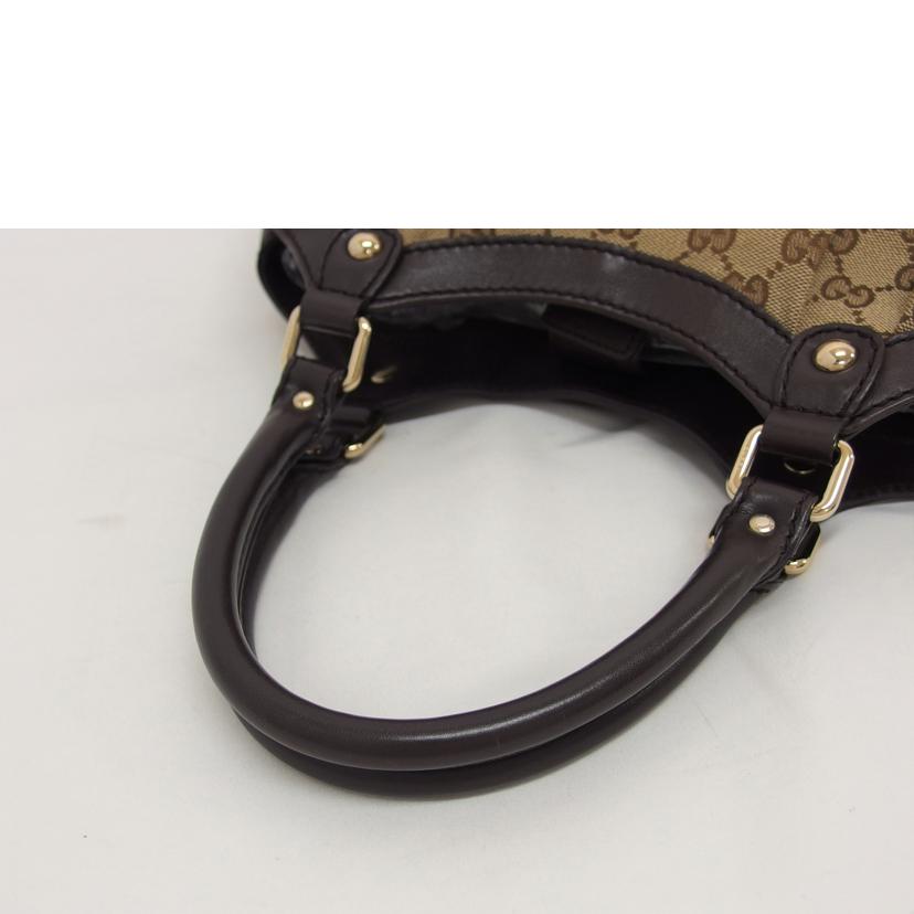 GUCCI グッチ GGキャンバス ハンドバッグ/スーキートートバッグ/ベージュ×ブラウン/211944FAFXG//213***/ABランク/04
