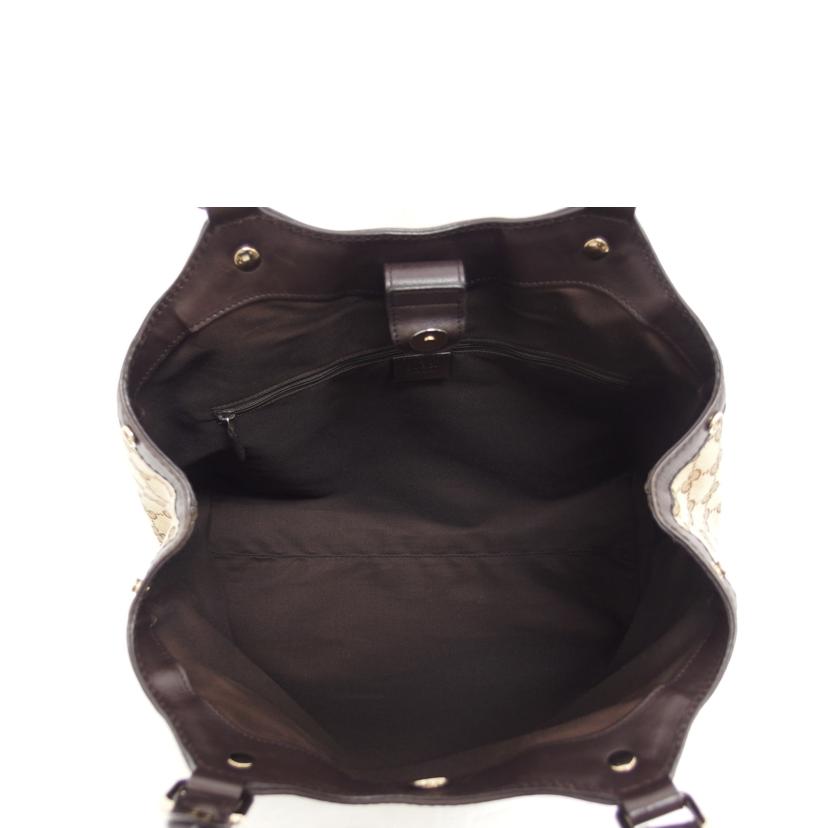 GUCCI グッチ GGキャンバス ハンドバッグ/スーキートートバッグ/ベージュ×ブラウン/211944FAFXG//213***/ABランク/04