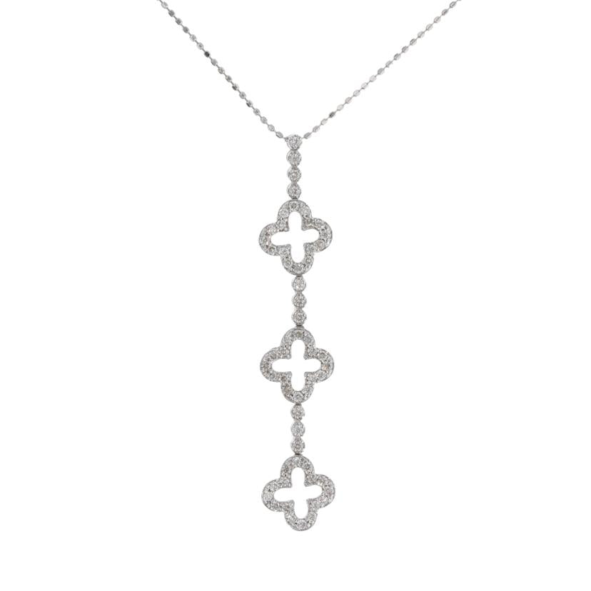 / K18WGダイヤネックレス 0.55ct//Aランク/75