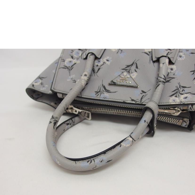 PRADA プラダ ハンドバッグ/サフィアーノ/フラワープリント2WAYショルダーバッグ/B2625P//113/Bランク/04