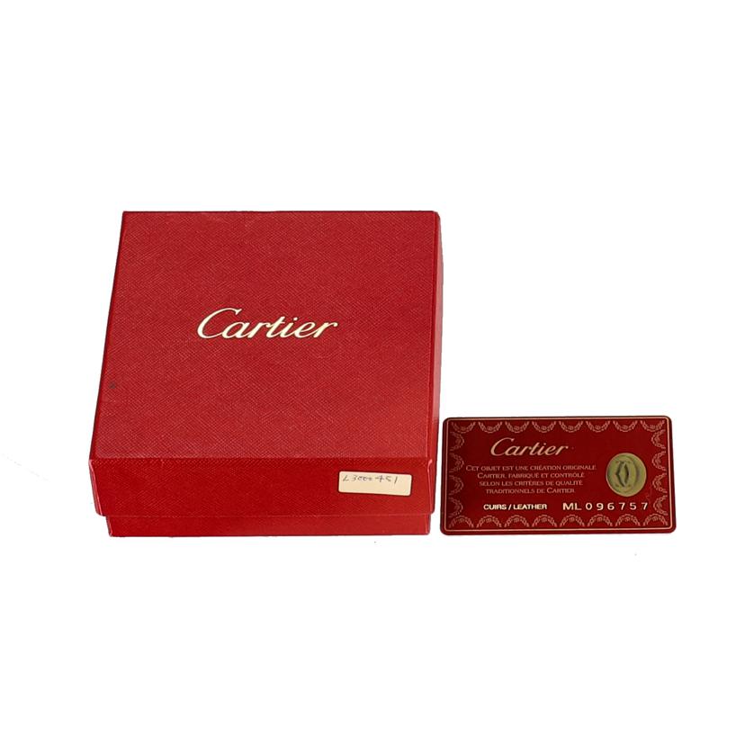Cartier カルティエ Cartier マストライン二つ折り財布 レディース 小銭入れ/マストライン二つ折り財布//ML0*****/Aランク/75