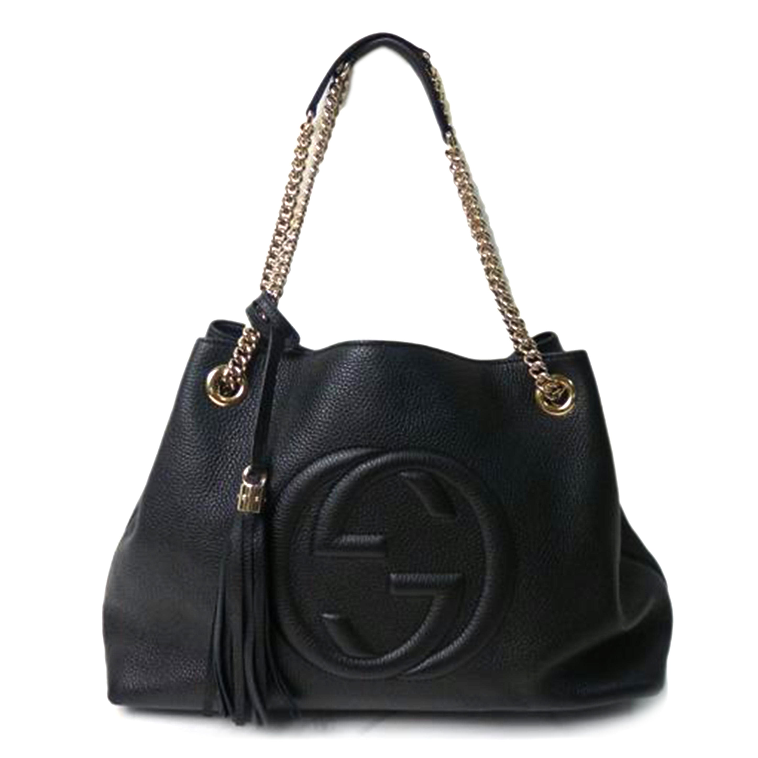 GUCCI グッチ/ソーホーインターロッキングGフリンジチェーンショルダーバッグ/536196//493492/Aランク/84