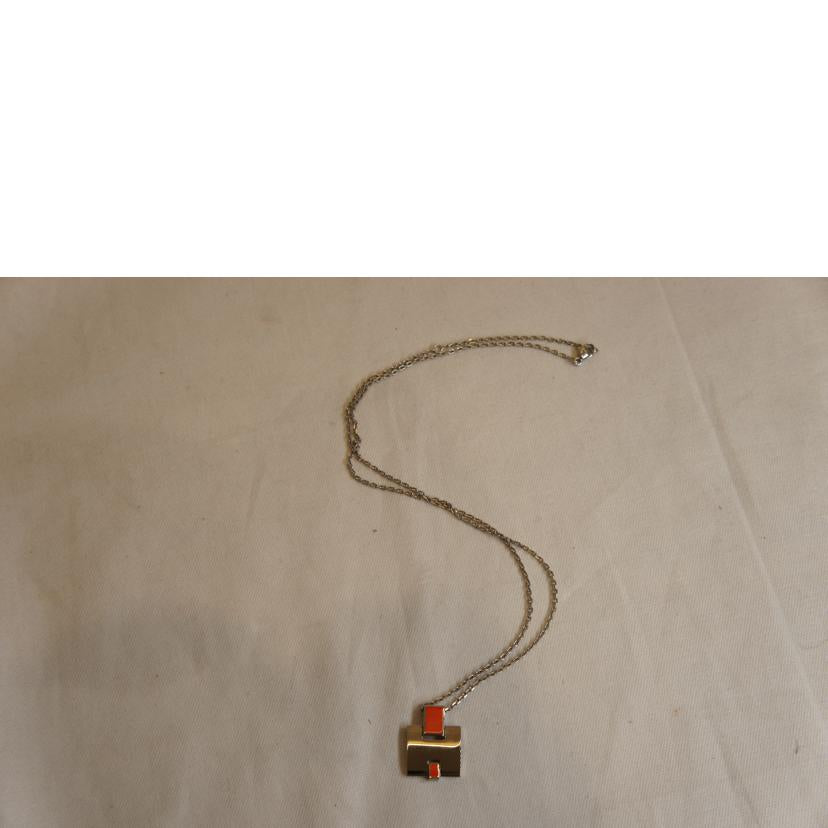 HERMES エルメス/アイリーンHネックレスオレンジ//ABランク/92