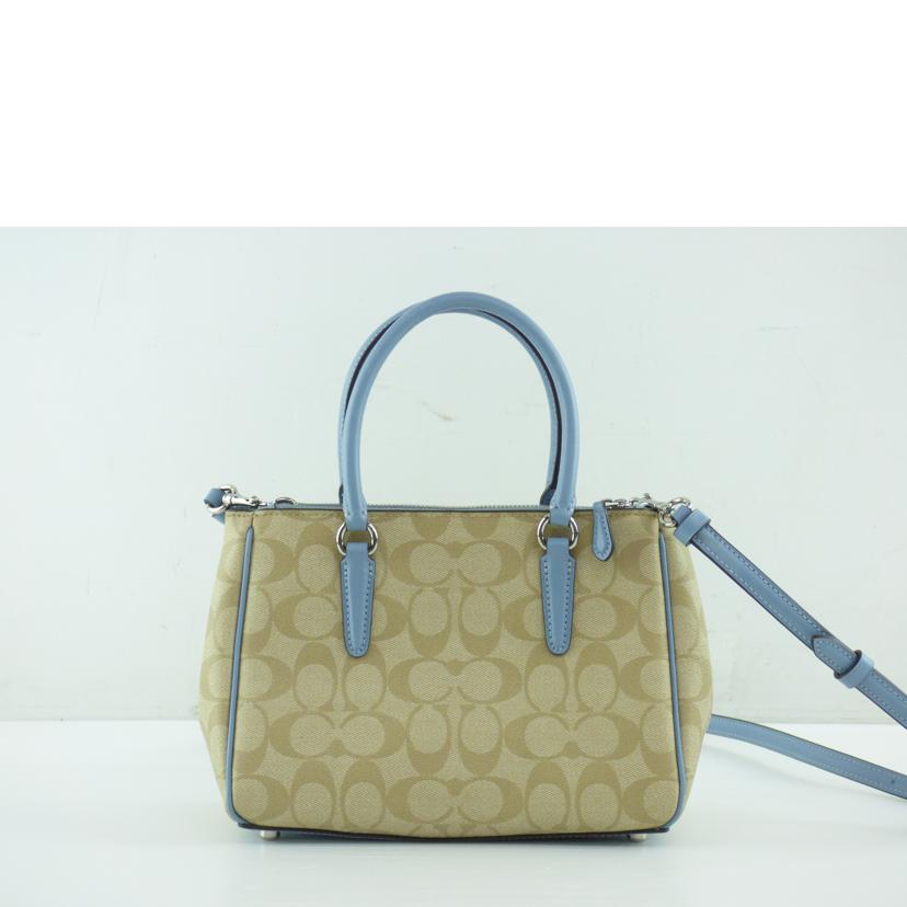COACH コーチ/シグネチャー ミニ サリー キャリーオール ハンドショルダー/F67027//M1822/Aランク/64