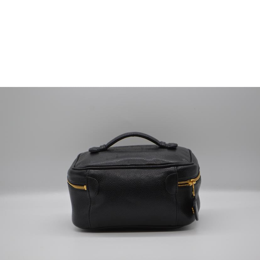 CHANEL シャネル/キャビアスキンココマークレザーバニティ/ノワール/A01997//3877384/ABランク/89