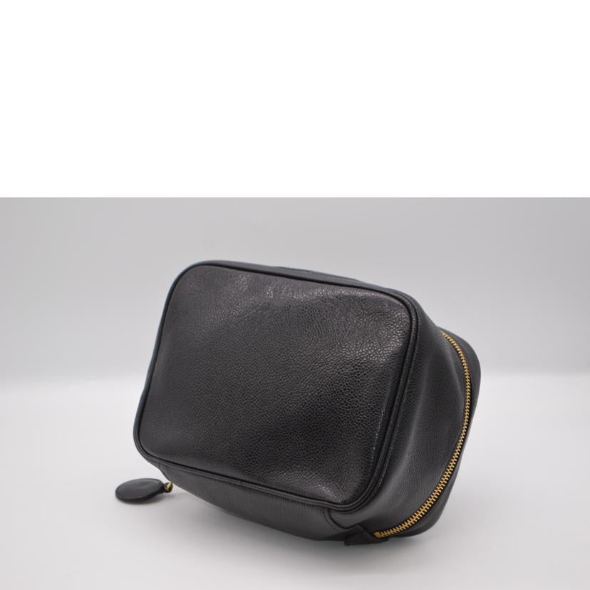 CHANEL シャネル/キャビアスキンココマークレザーバニティ/ノワール/A01997//3877384/ABランク/89