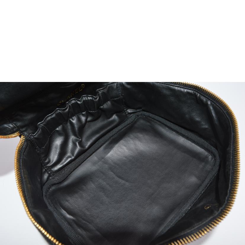 CHANEL シャネル/キャビアスキンココマークレザーバニティ/ノワール/A01997//3877384/ABランク/89