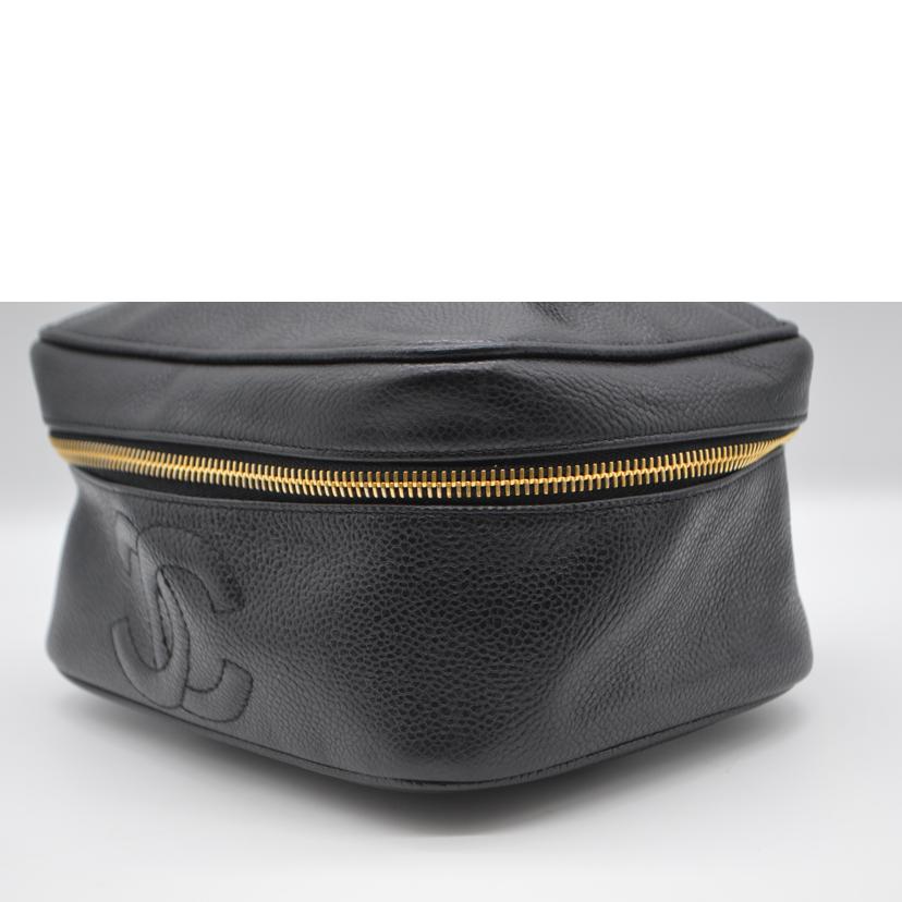 CHANEL シャネル/キャビアスキンココマークレザーバニティ/ノワール/A01997//3877384/ABランク/89