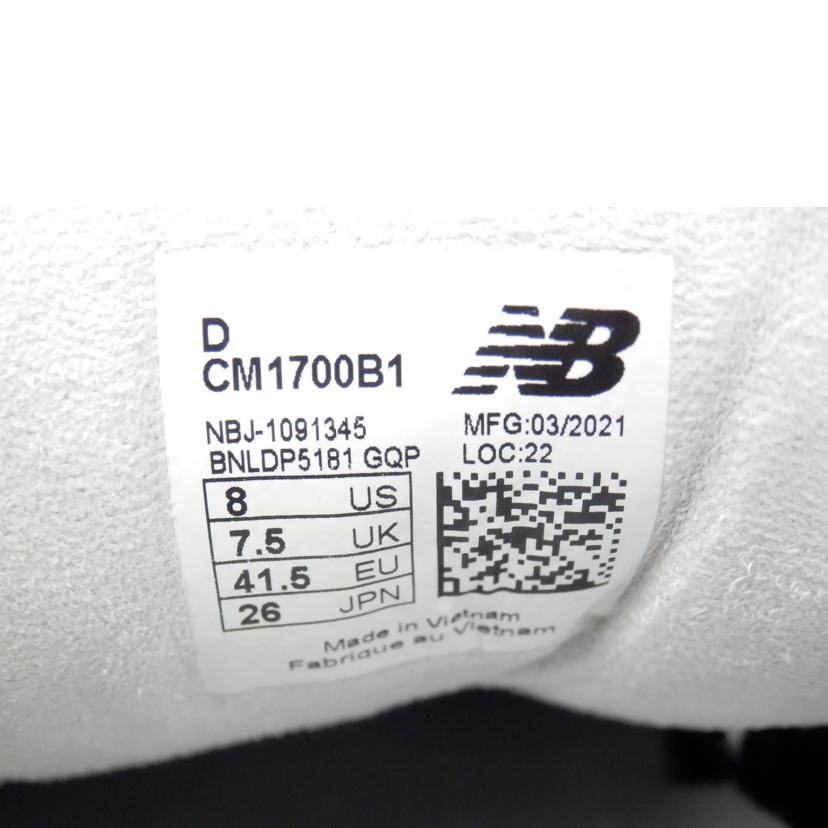 new balance ニューバランス/スウェードメッシュスニーカー/26.0cm/CM1700B1//ABランク/88
