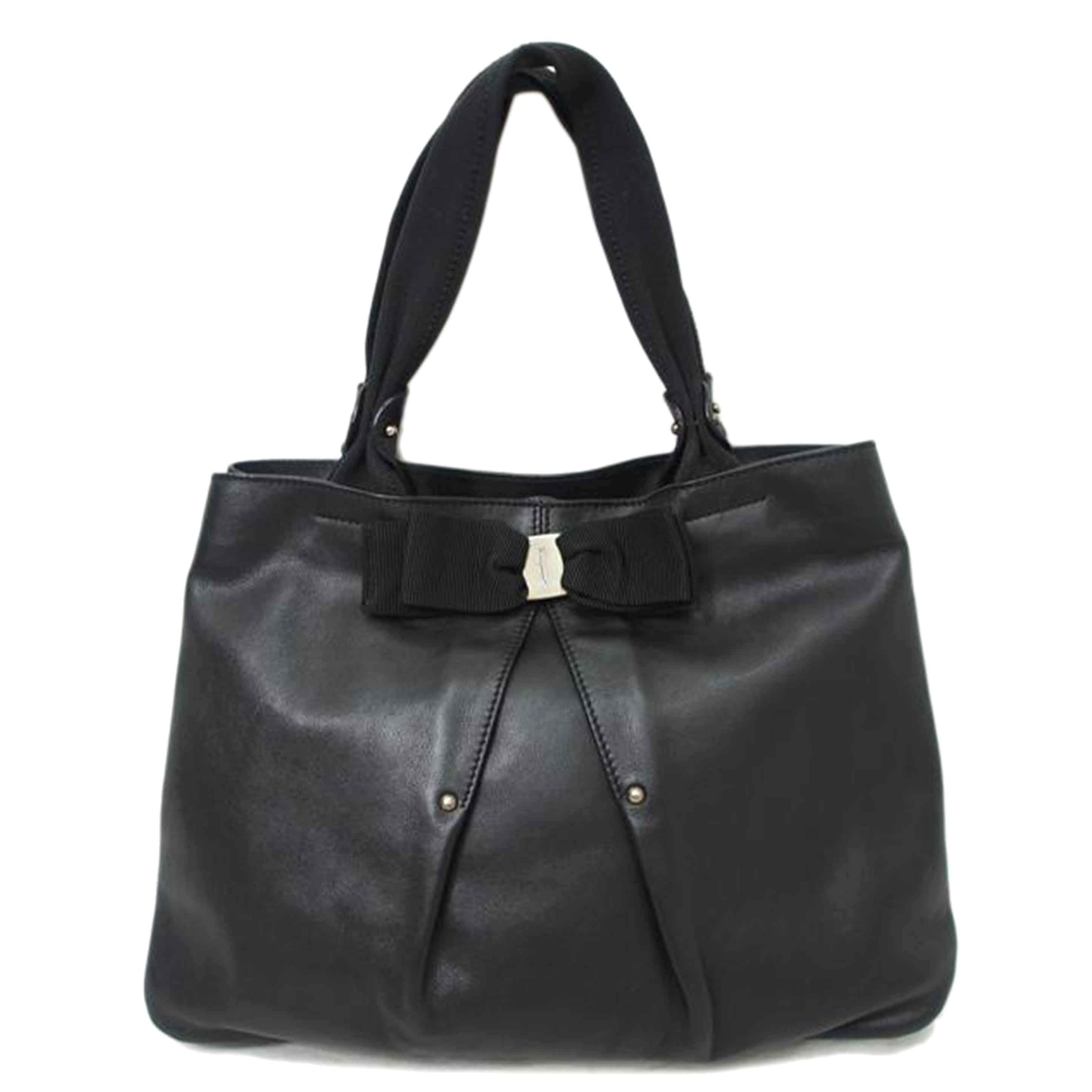 Ferragamo フェラガモ/リボンモチーフ/レザー/トート//Bランク/78