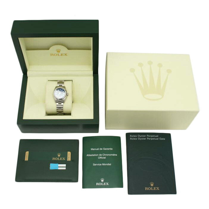 ROLEX ロレックス 2008年頃製造 美品 SS 自動巻/オイスター・パーペチュアル・レディース・ネイビー/V番/176200//V73****/Aランク/85