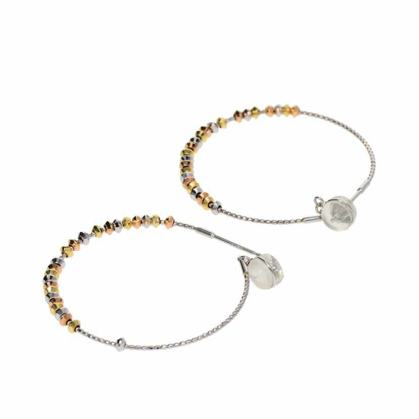 / K18WGK18ピアス//Aランク/75