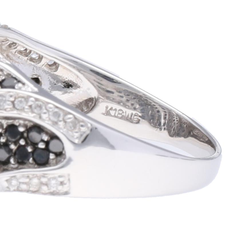 /K18WGブラックダイヤR1.00/#17//Aランク/75