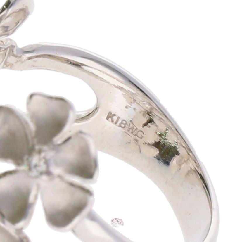 /K18WGダイヤリング0.11/#18//Aランク/75