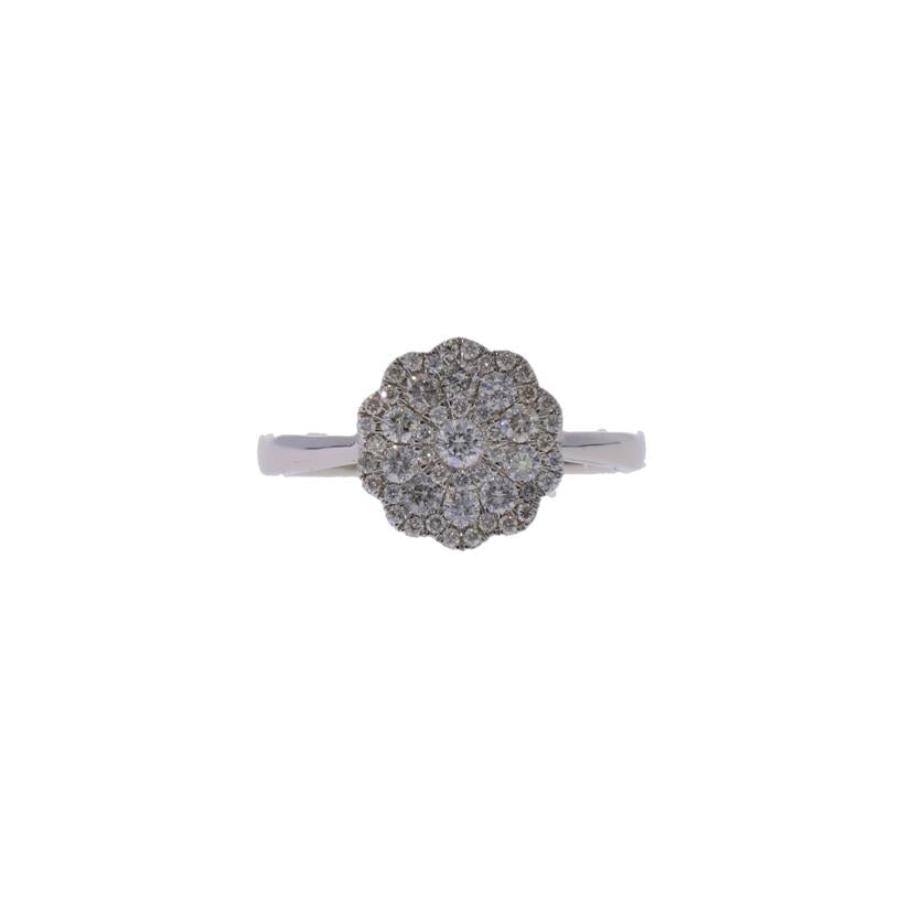 / K18WGダイヤリング 0.50ct//Aランク/75