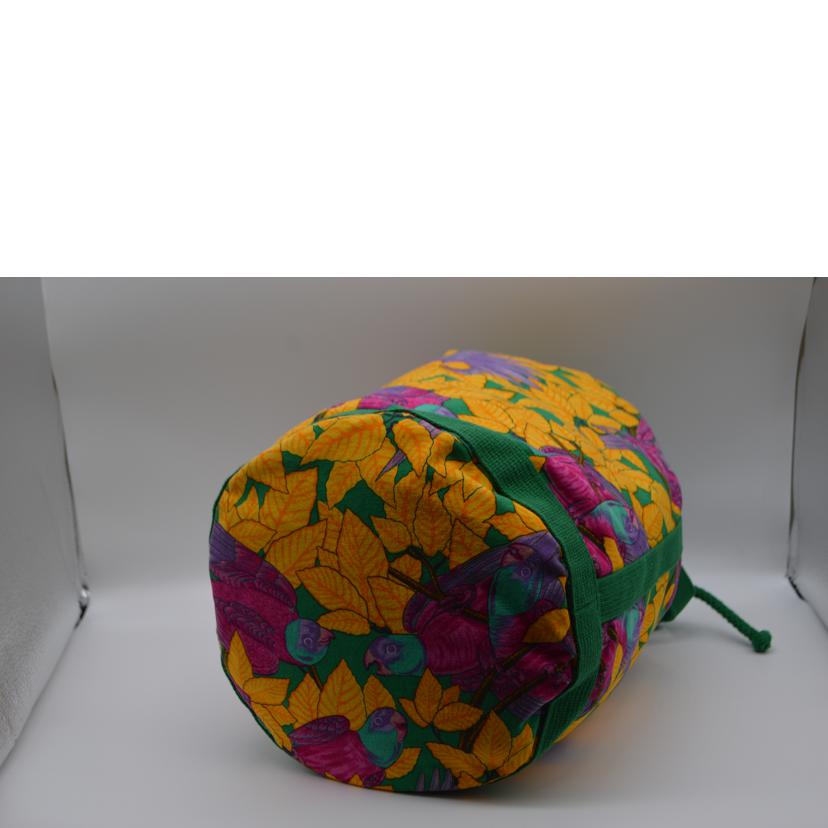 HERMES エルメス/ドローストリングキャンバスショルダー/鳥柄//ABランク/89