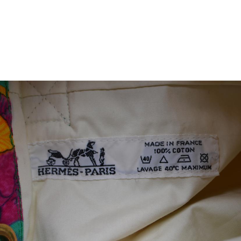 HERMES エルメス/ドローストリングキャンバスショルダー/鳥柄//ABランク/89