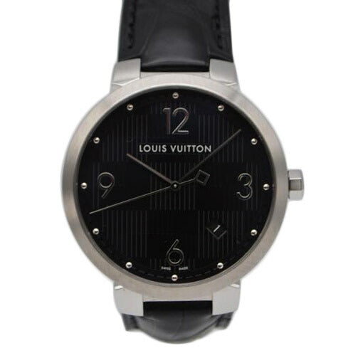 LV ルイヴィトン/タンブールスリム・デイトクォーツ/ダミエ/グラフィット/Q1D00//TH1***/Aランク/89