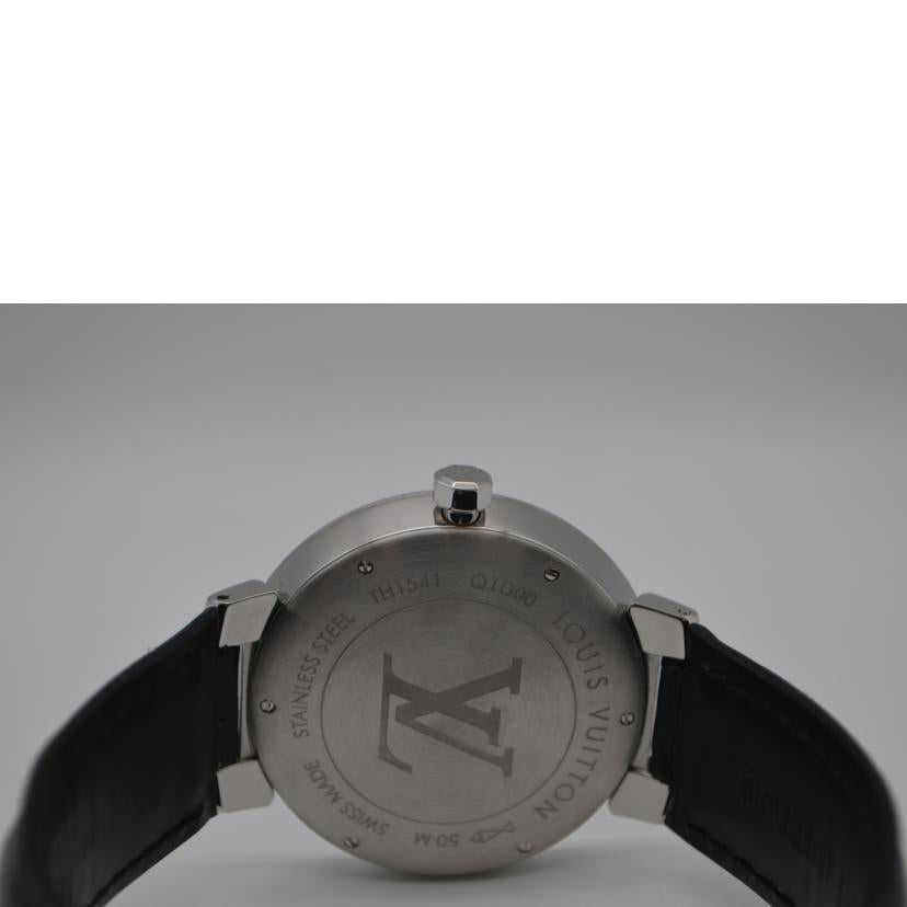 LV ルイヴィトン/タンブールスリム・デイトクォーツ/ダミエ/グラフィット/Q1D00//TH1***/Aランク/89