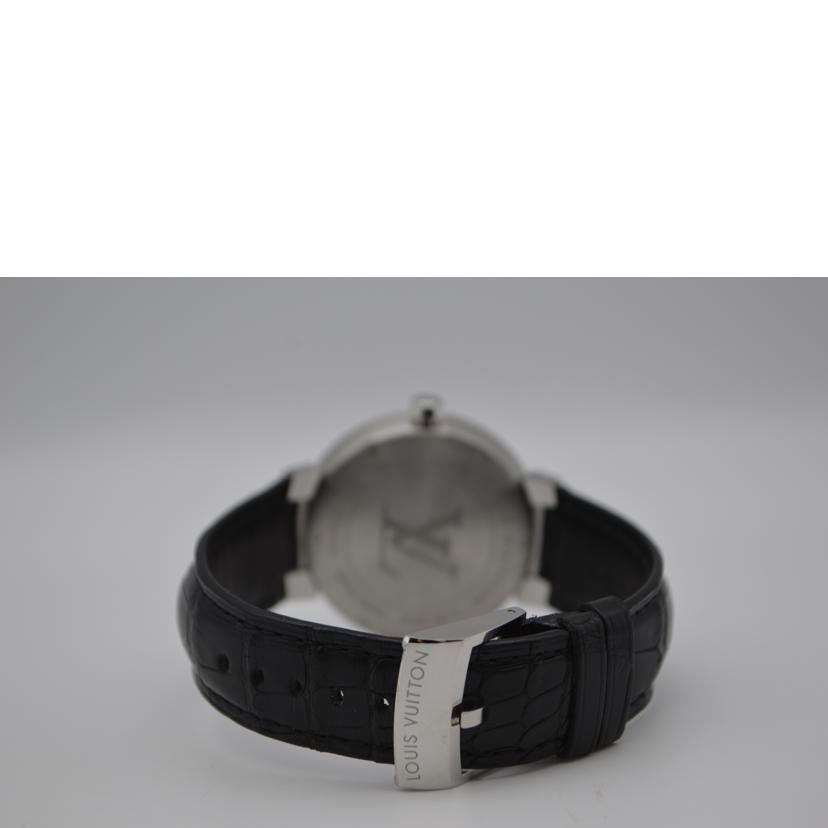 LV ルイヴィトン/タンブールスリム・デイトクォーツ/ダミエ/グラフィット/Q1D00//TH1***/Aランク/89