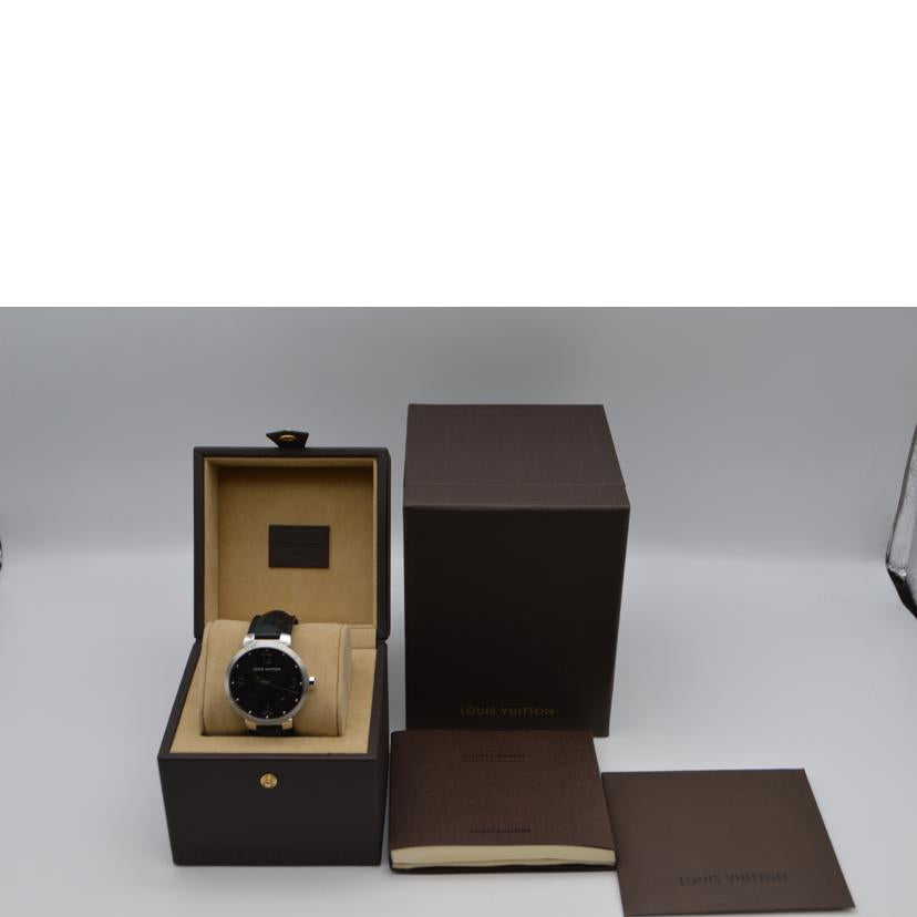 LV ルイヴィトン/タンブールスリム・デイトクォーツ/ダミエ/グラフィット/Q1D00//TH1***/Aランク/89