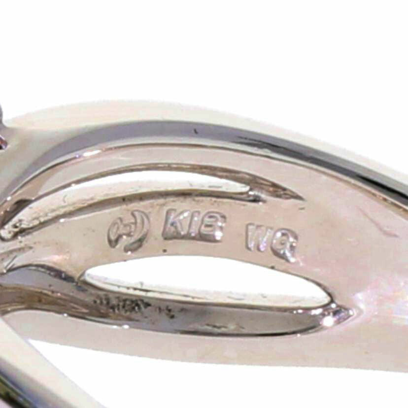 / K18WGダイヤリング 0.04ct//Aランク/75