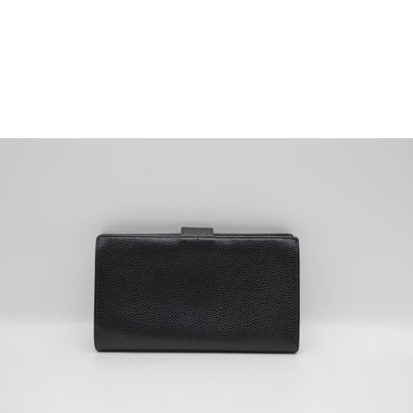 CHANEL シャネル/キャビアスキンココマークガマ口レザー長財布/A13498//278****/Bランク/89