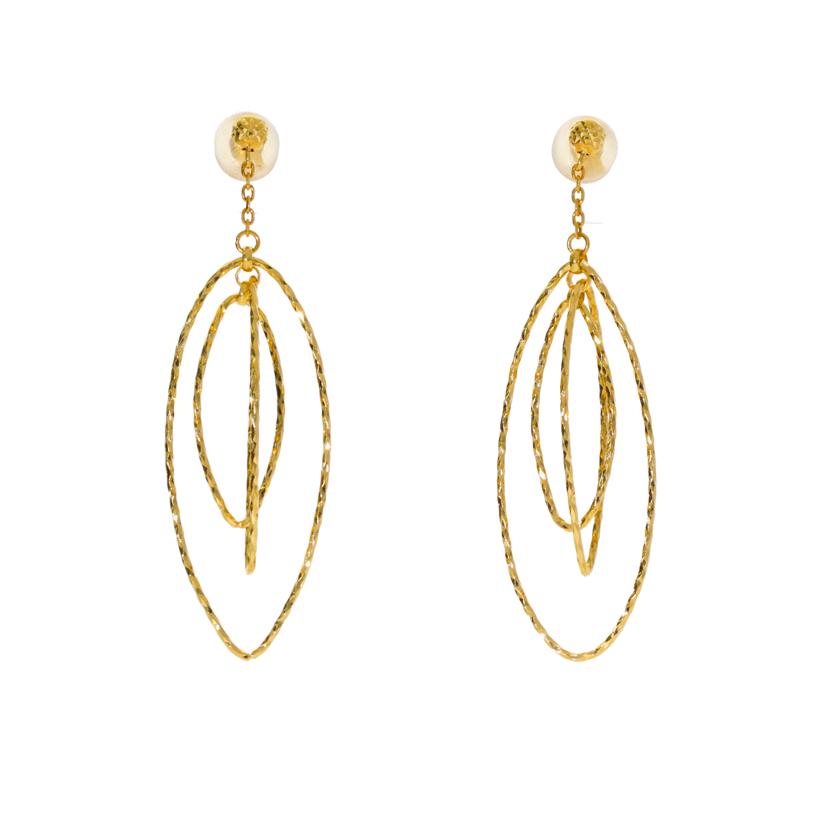 / K18ピアス//Aランク/75