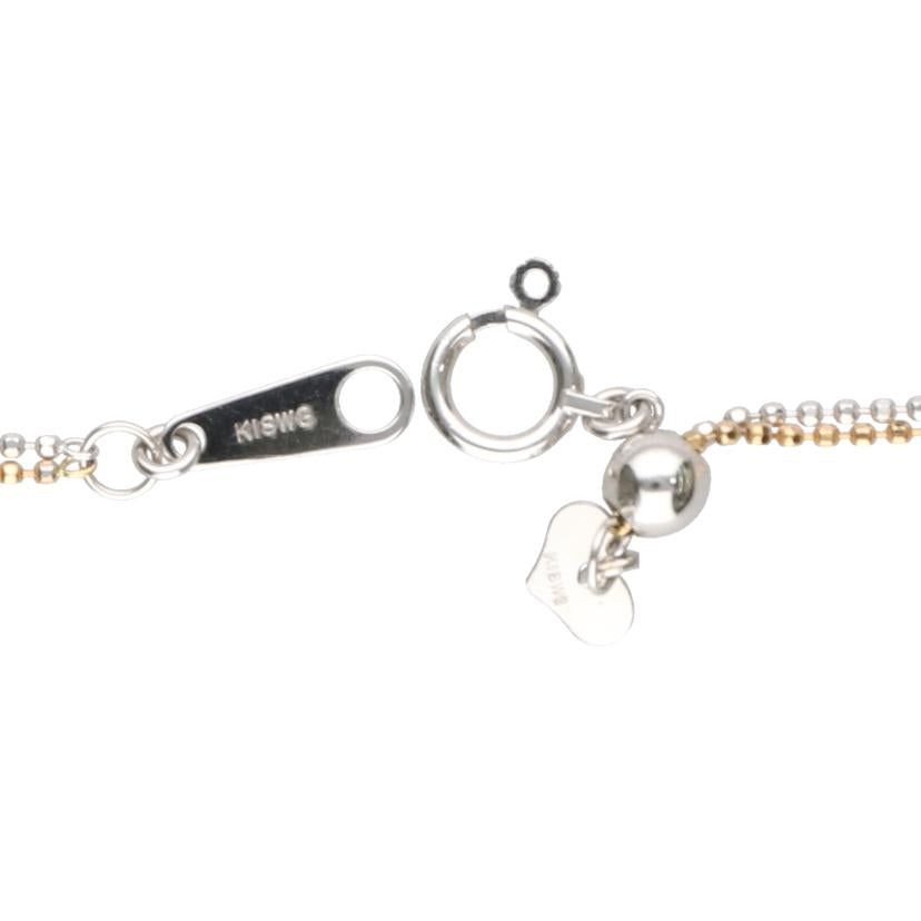 / K18WG/K14WGさくらカットダイヤネックレス 0.27/0.07ct//Aランク/75