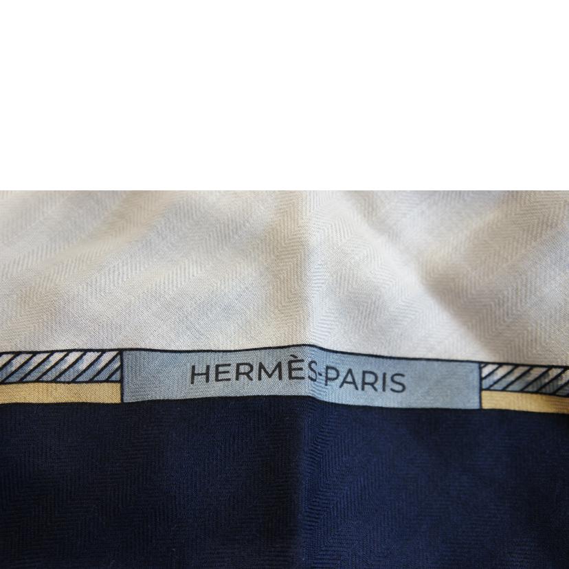 HERMES エルメス/カレトライアングルジェアン"LES VOITURES A TRANSFORMATION"//Sランク/92