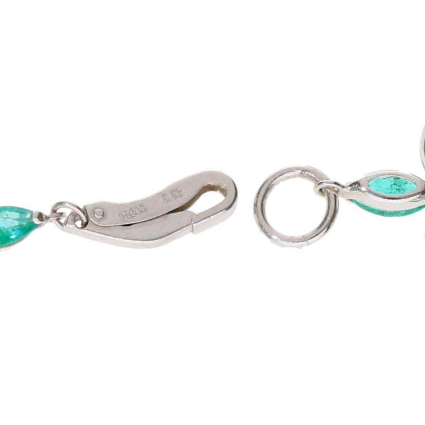 /◎ Pt900/850エメラルドブレスレット5.53ct//Aランク/75
