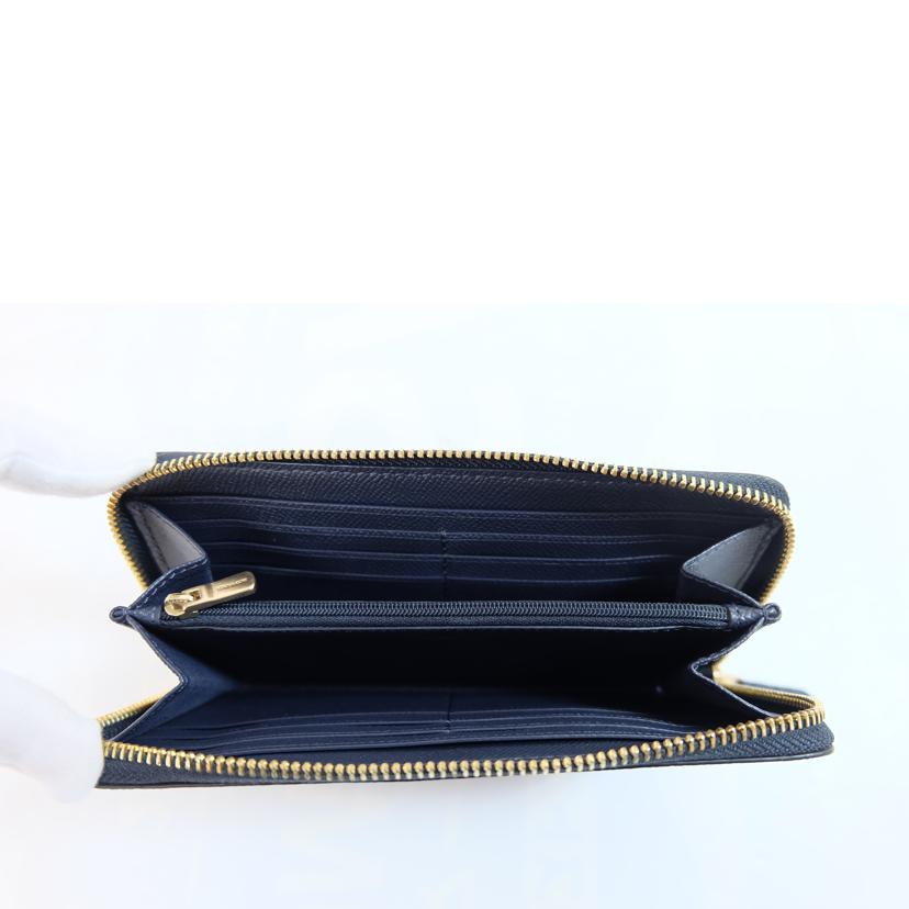 COACH コーチ/グロスグレインレザーアコーディオンジップアラウンド/F54007//J2078/Aランク/71