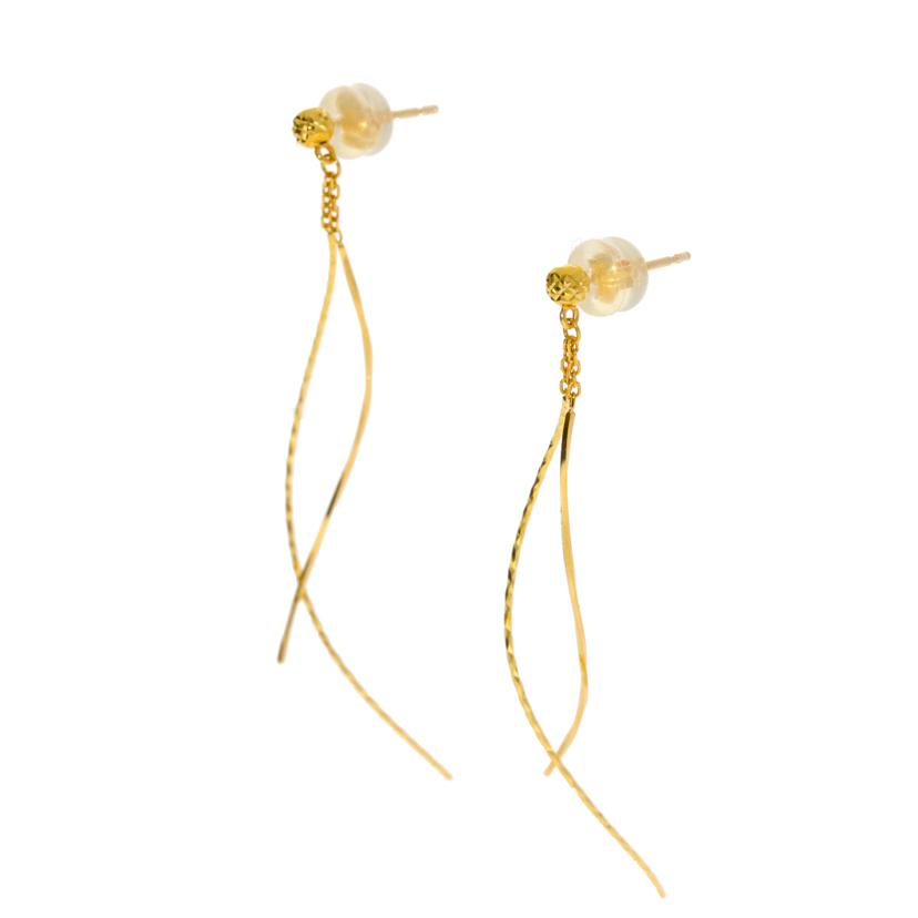 / K18ピアス//Aランク/75