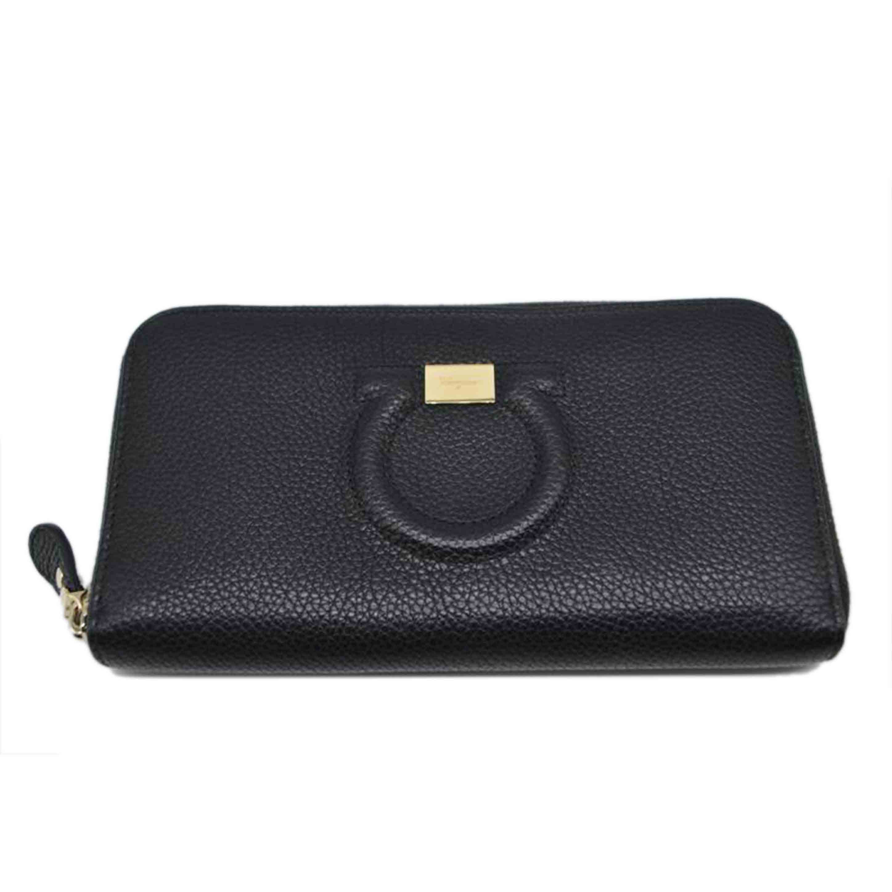 Ferragamo フェラガモ/ガンチーニレザーラウンドファスナー長財布/IY-22 C843//ABランク/89