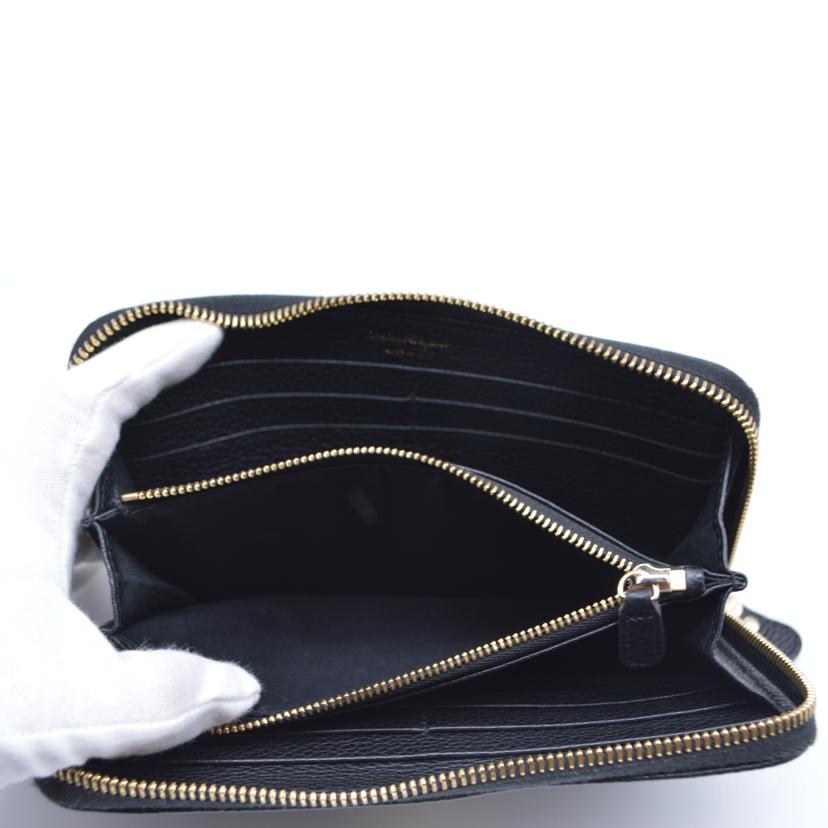 Ferragamo フェラガモ/ガンチーニレザーラウンドファスナー長財布/IY-22 C843//ABランク/89