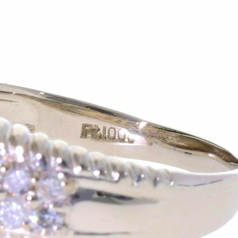 / Pt1000ダイヤリング 0.10/0.90ct//Aランク/75