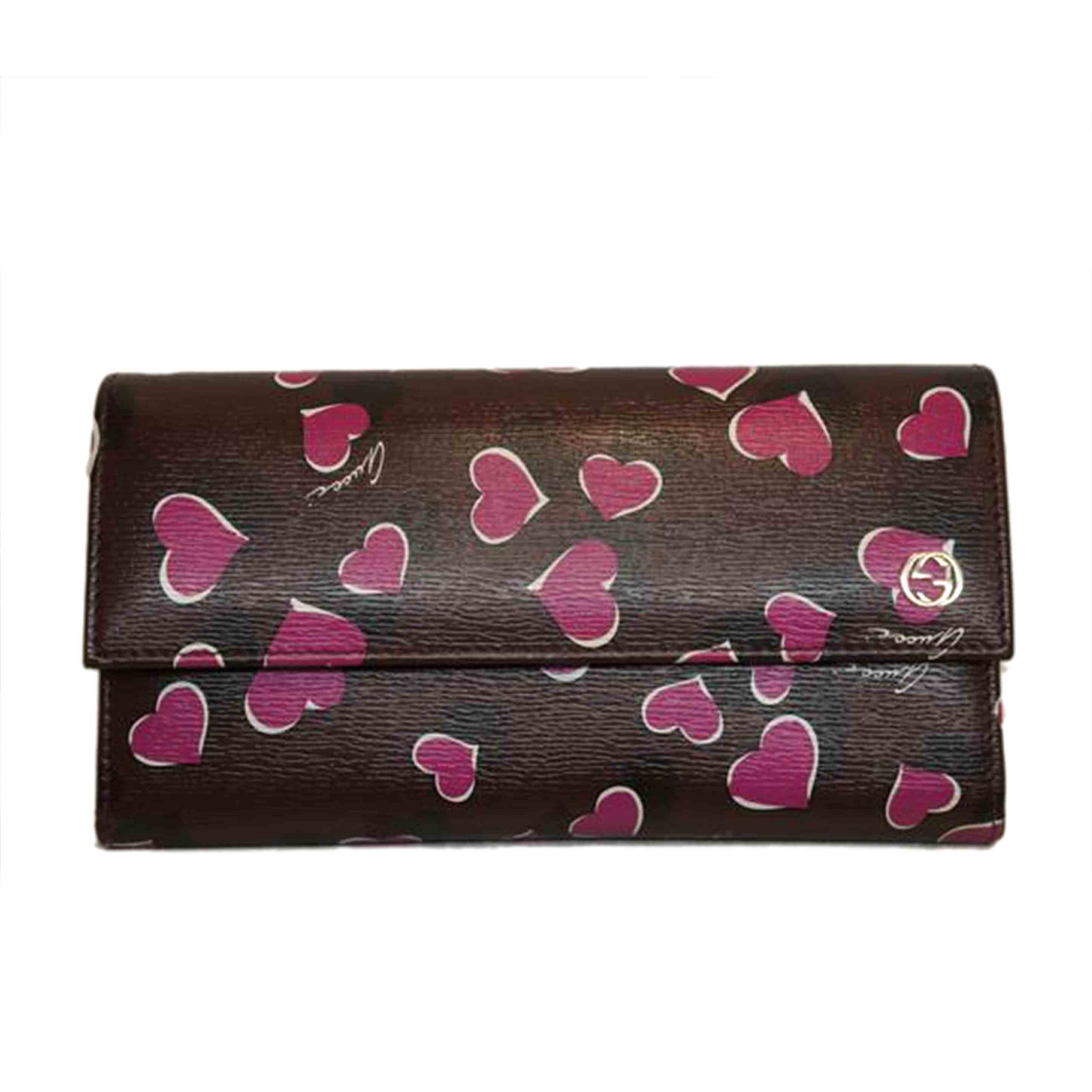 GUCCI グッチ/ハートビートプリントコンチネンタルウォレット/309702//209*/ABランク/92