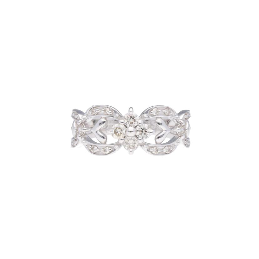 / K18WGダイヤリング 0.36ct//Aランク/75