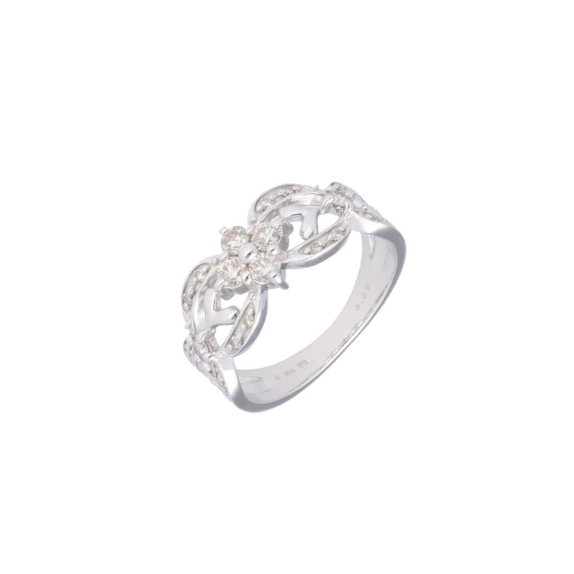 / K18WGダイヤリング 0.36ct//Aランク/75