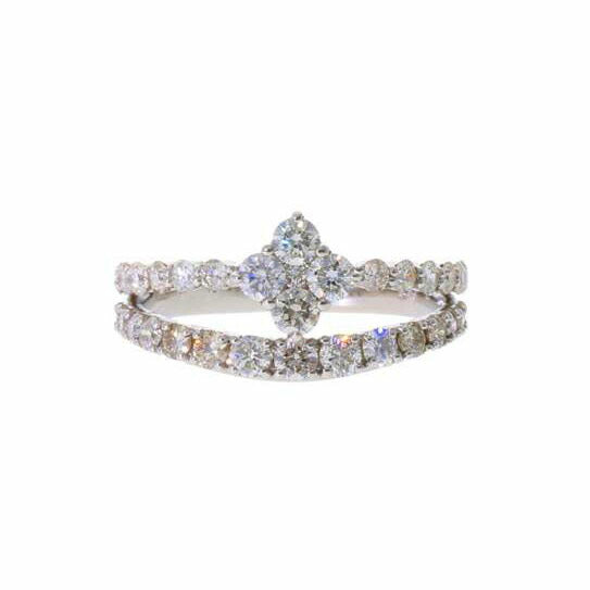 / Pt950ダイヤリング 1.00ct//Aランク/75