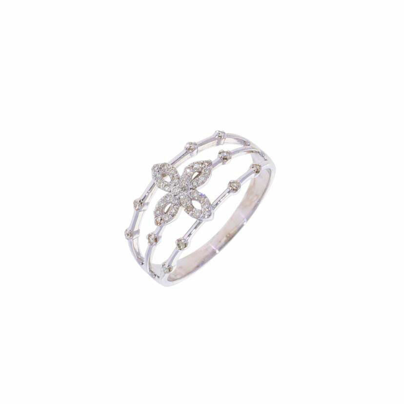 / K18WGダイヤリング 0.25ct//Aランク/75