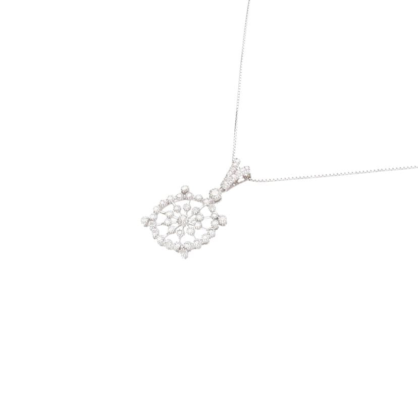 / K18WGダイヤネックレス 0.50ct//Aランク/75