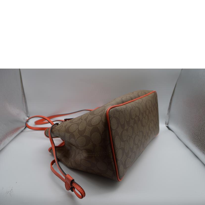 COACH コーチ/ラグジュアリーシグネチャードローストリングトート/F57842//F17**/SAランク/89