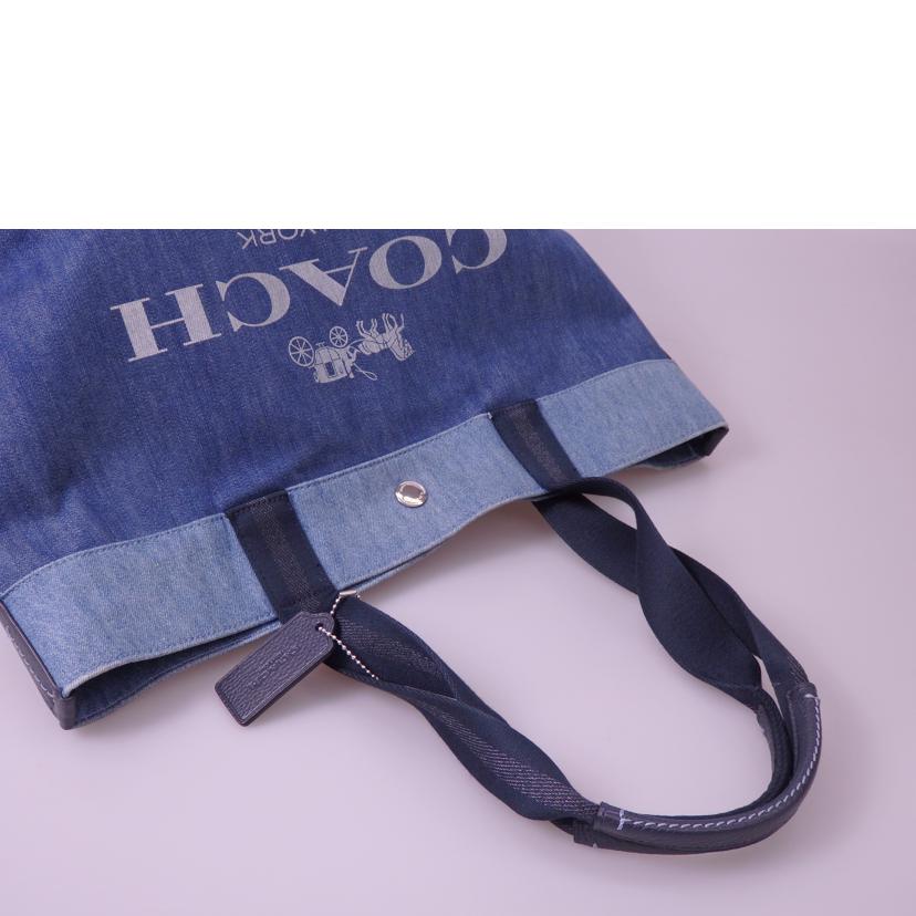 COACH コーチ/デニムトートバッグ/91131//C21**/Bランク/76